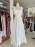 Summer Ruched Tie Up Strap Long Tiered Dresses